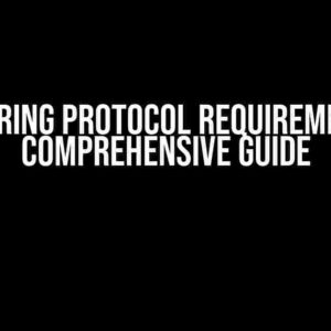 Mastering Protocol Requirements: A Comprehensive Guide